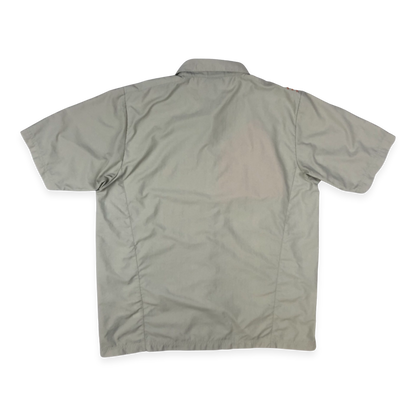 Vintage 00s Adidas Beige Button-up Shirt XL