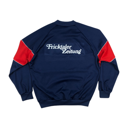 Vintage 70s Puma "FC Rheinfelden" Red and Navy Sweatshirt XL