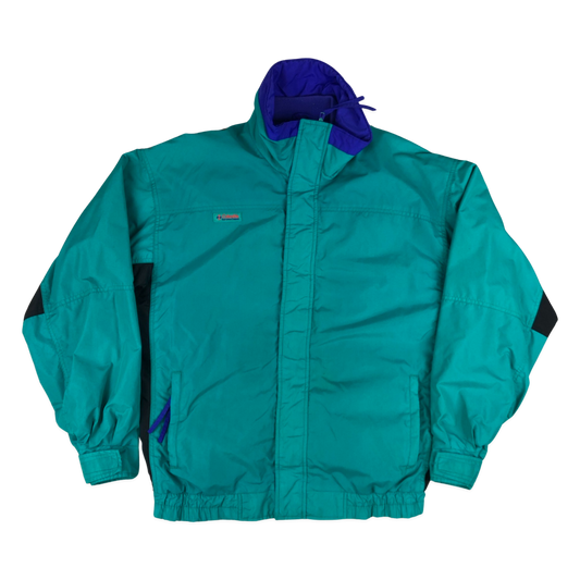 Vintage Columbia Teal Raincoat 3XL