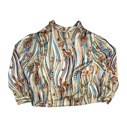 Vintage 90s Floral Print Blouse 18