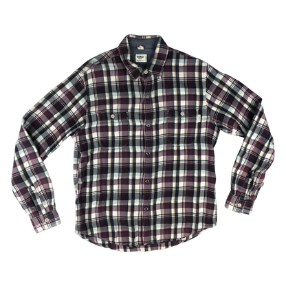 Vintage Y2K Purple and Black OshKosh Plaid Flannel Shirt M