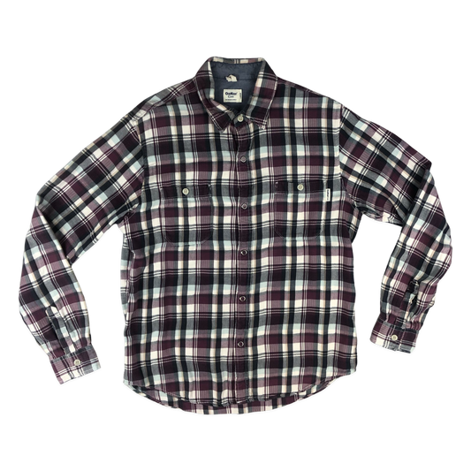 Vintage Y2K Purple and Black OshKosh Plaid Flannel Shirt M