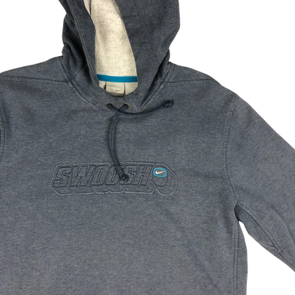 Vintage Y2K Nike Blue "Swoosh" Hoodie L