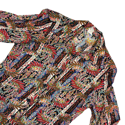 Vintage 70s Abstract Pattern Blouse 10