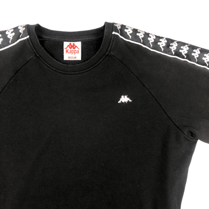 Vintage Kappa Black Sweatshirt L