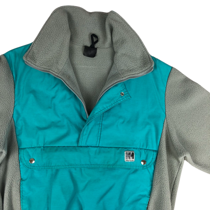 Vintage Helly Hansen Teal and Grey Raincoat L XL