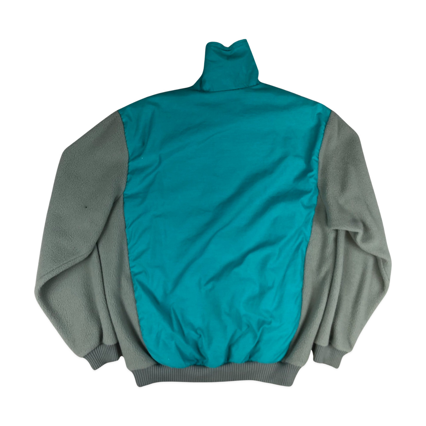 Vintage Helly Hansen Teal and Grey Raincoat L XL