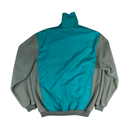 Vintage Helly Hansen Teal and Grey Raincoat L XL