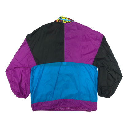 Vintage Crazy Pattern Multicolour Windbreaker XXL