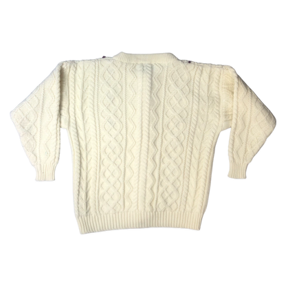 Vintage White Cardigan with Flower Embroidery 16