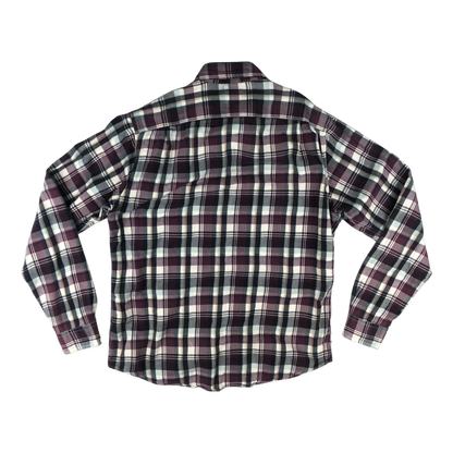 Vintage Y2K Purple and Black OshKosh Plaid Flannel Shirt M