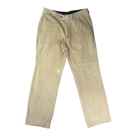Vintage Beige Cord Trousers W32L30