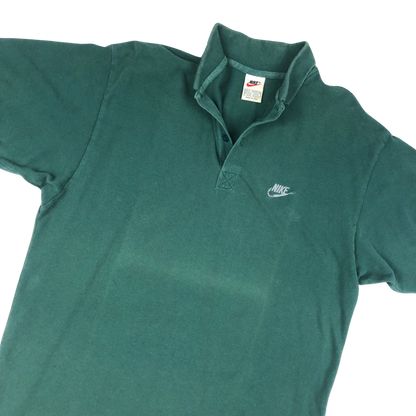 Vintage 90s Nike Green Polo Shirt L