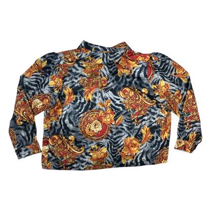 Vintage 80s Floral Print Blouse 22