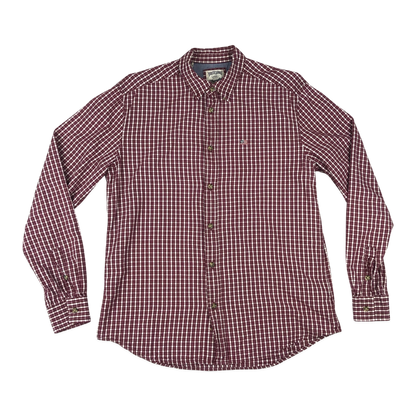 Vintage Wrangler Red and White Plaid Shirt M