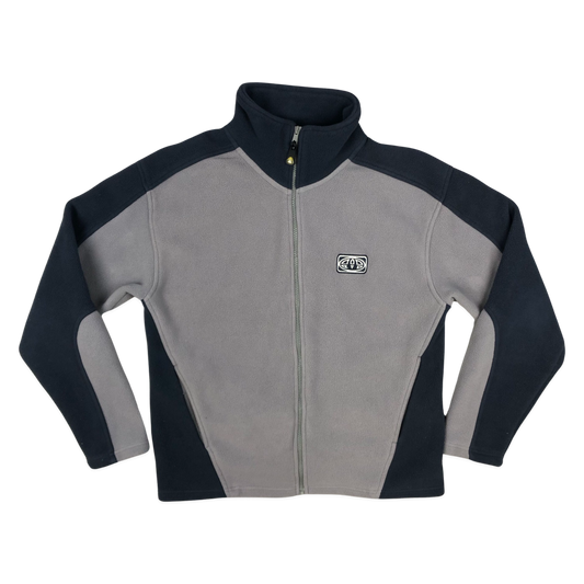 Vintage Animal Grey and Blue Fleece L