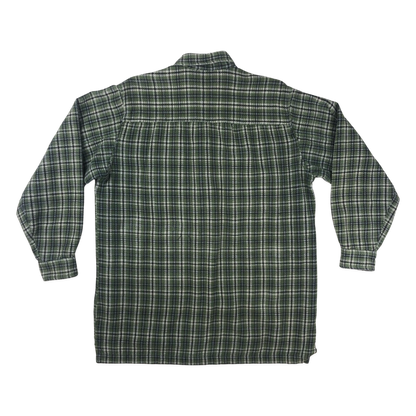 Vintage Levi's Green Plaid Textured Flannel Shirt XL