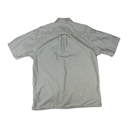 Vintage Nautica Blue and Yellow Plaid Shirt XL