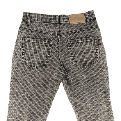 Vintage Textured Flared Trousers 27W 29L