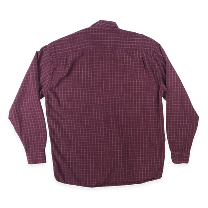 Vintage 90s Adidas Burgundy Checked Shirt XL