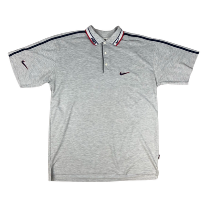 Vintage 90s Nike Grey Polo Shirt XL