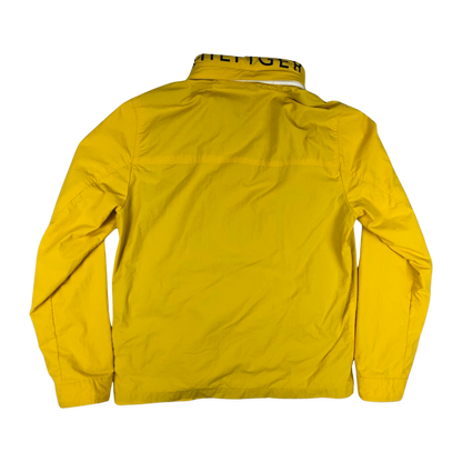 Vintage Tommy Hilfiger Yellow Zip-up Raincoat M