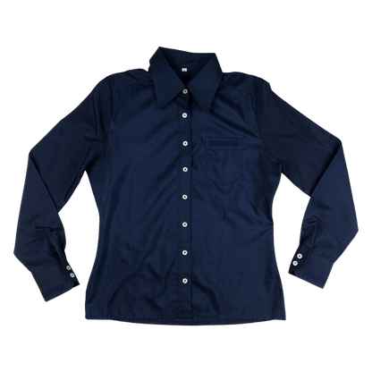 Vintage 70s Navy Blouse 14