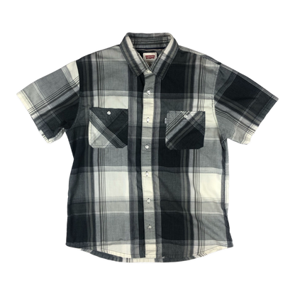 Vintage Levi's Grey Plaid Shirt L