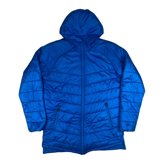 Vintage Puma Bright Blue Zip-up Puffa Jacket XL