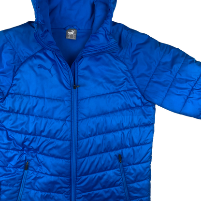 Vintage Puma Bright Blue Zip-up Puffa Jacket XL
