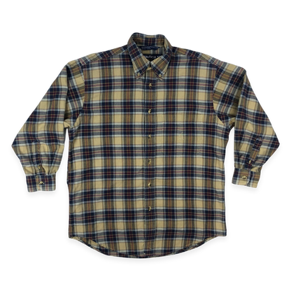 Vintage Nautica Plaid Flannel Shirt L