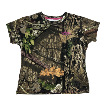 Vintage Hunting Camo Graphic Print Tee L