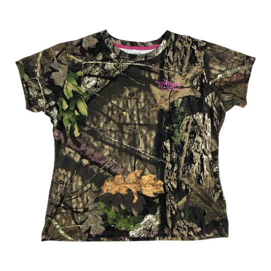 Vintage Hunting Camo Graphic Print Tee L