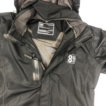 Vintage Helly Hansen Black Raincoat XL