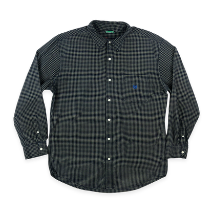 Vintage Chaps Ralph Lauren Checked Navy Shirt XL