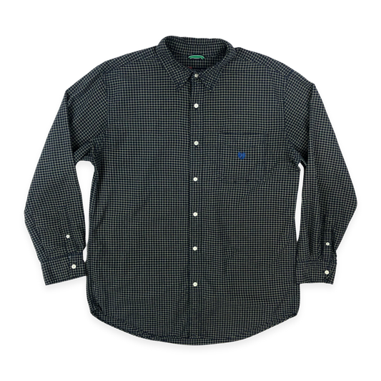 Vintage Chaps Ralph Lauren Checked Navy Shirt XL