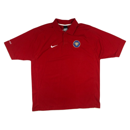 Vintage 00s Nike Hertha BSC Red Polo Shirt XL