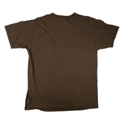 Vintage Brown Scary Scarecrow Graphic Tee M