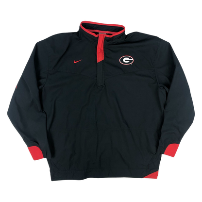 Vintage Nike Black Georgia Bulldogs Pullover Windbreaker XXL