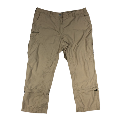 Vintage Schoffel Beige Zip-off Cargo Trousers 16