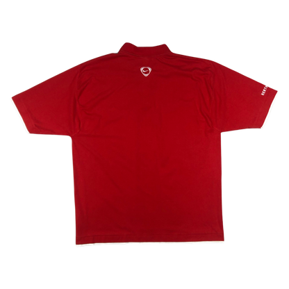 Vintage 00s Nike Hertha BSC Red Polo Shirt XL