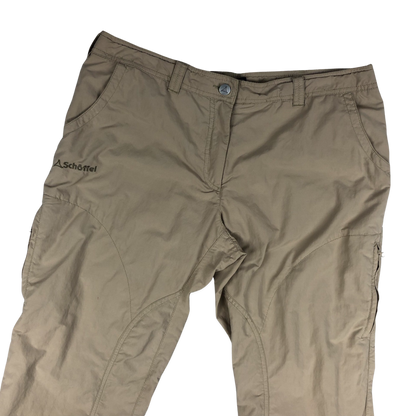 Vintage Schoffel Beige Zip-off Cargo Trousers 16
