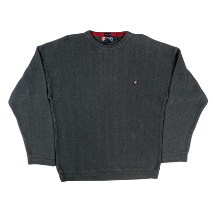 Vintage Chaps Grey Knit Jumper XL