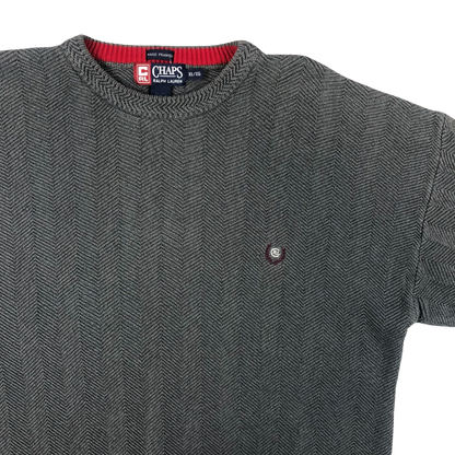 Vintage Chaps Grey Knit Jumper XL