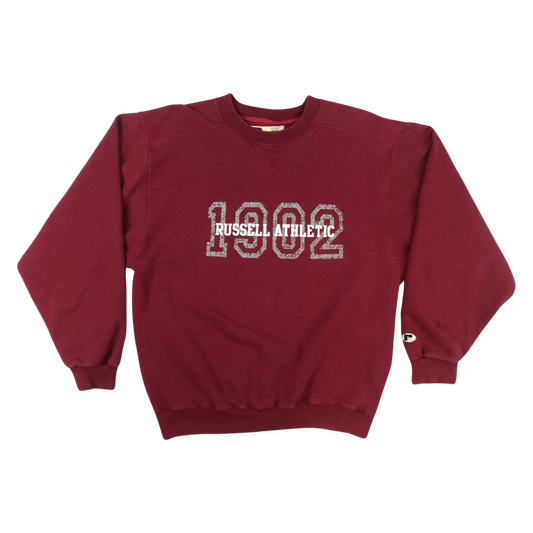 Vintage Russell Athletic "1902" Red Sweatshirt L