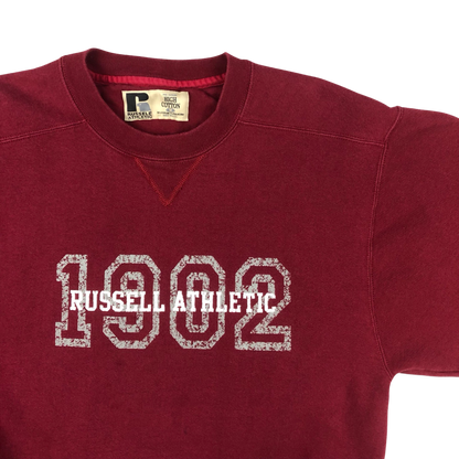 Vintage Russell Athletic "1902" Red Sweatshirt L