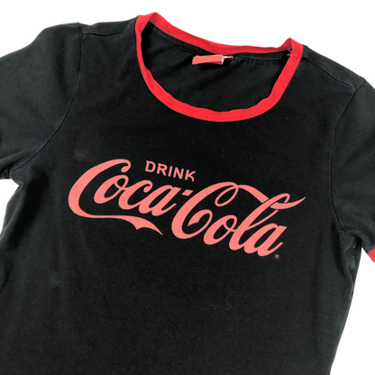 Coca Cola Black and Red Ringer Baby Tee 4