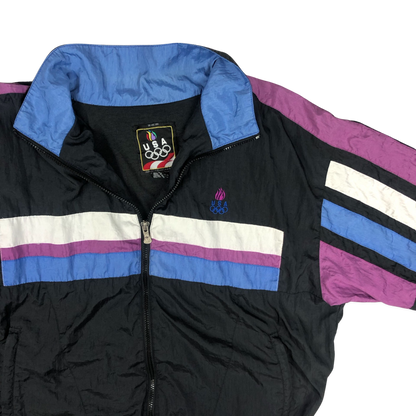 Vintage 90s US Olympic Black Shell Coat XXL