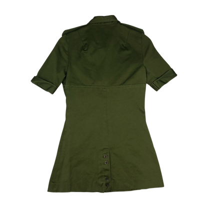 Vintage Green Safari Minidress 8