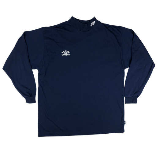 Vintage Umbro Navy Long Sleeve Tee XL